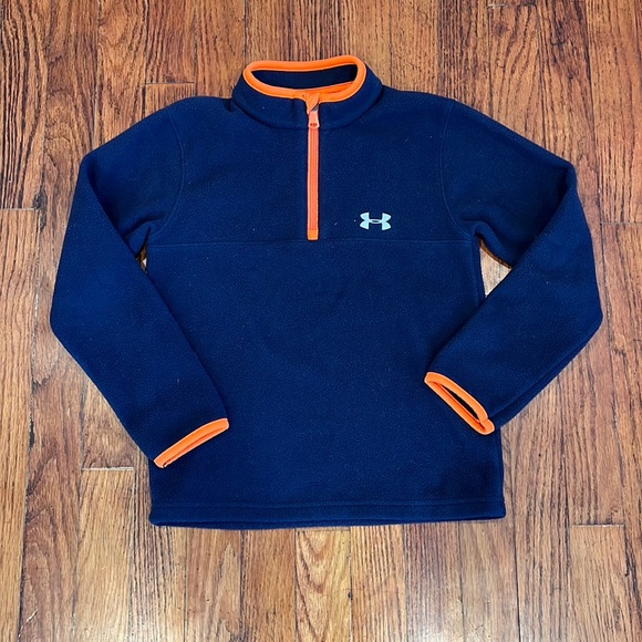 Under Armour Other - Under Armour Boy's Pull Over 3/4 Zip Fleece EUC